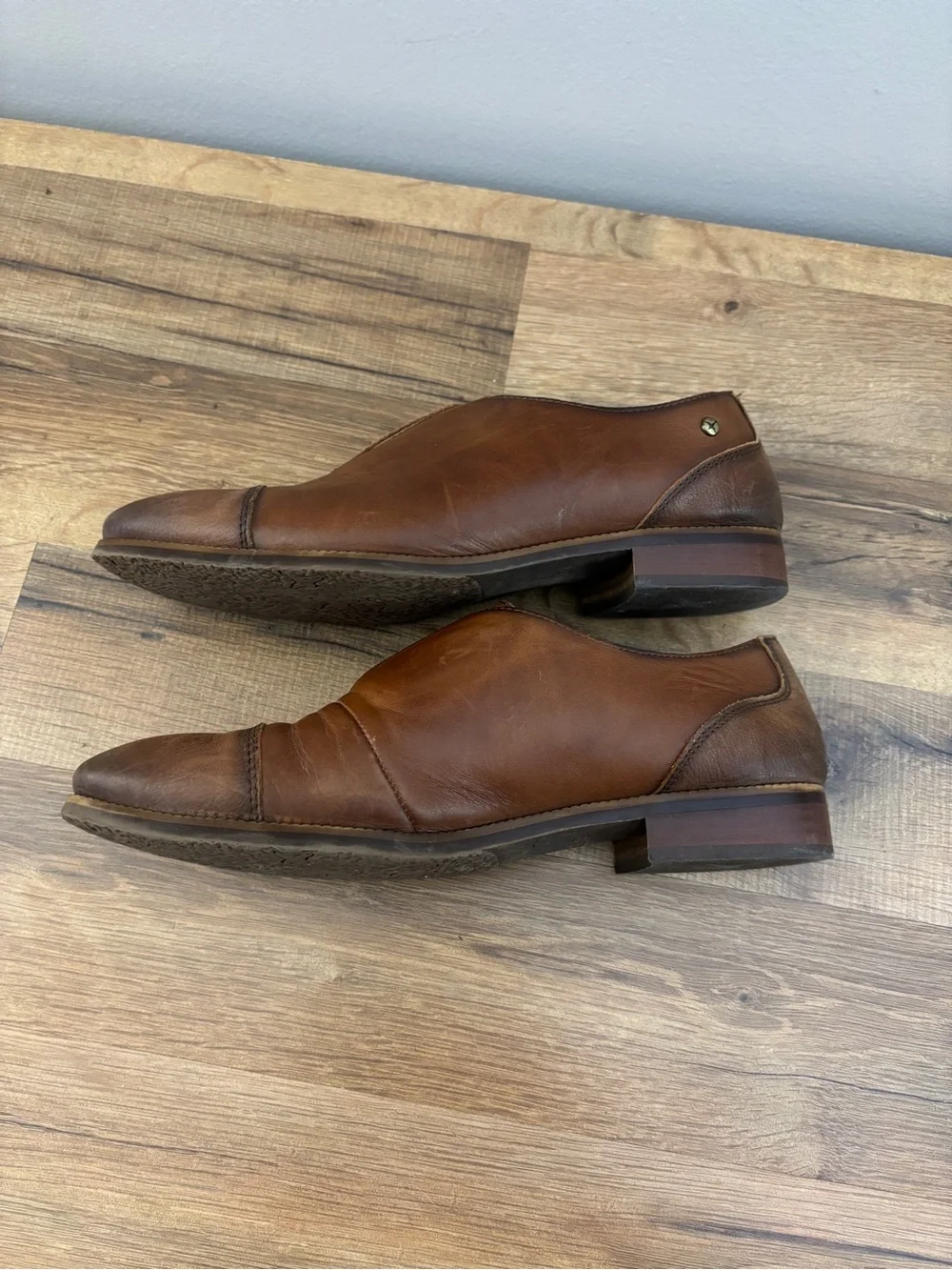 Pikolinos Royal Smart Slip On Cap Toe Leather Oxford Loafer Brown Women’s